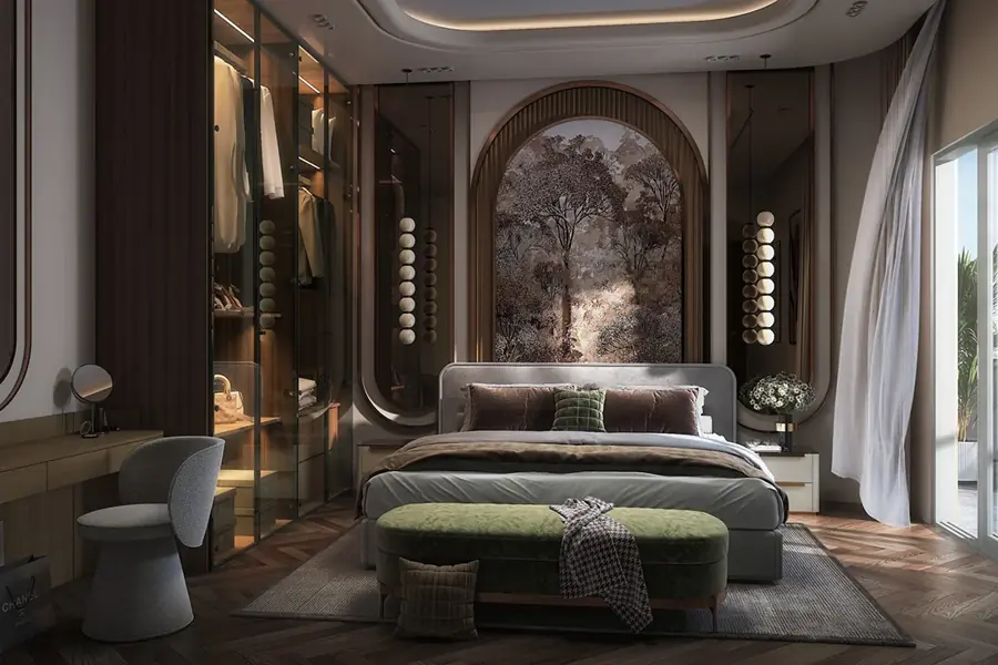 Sattva Whitefield 4 BHK master suite with premium finishes